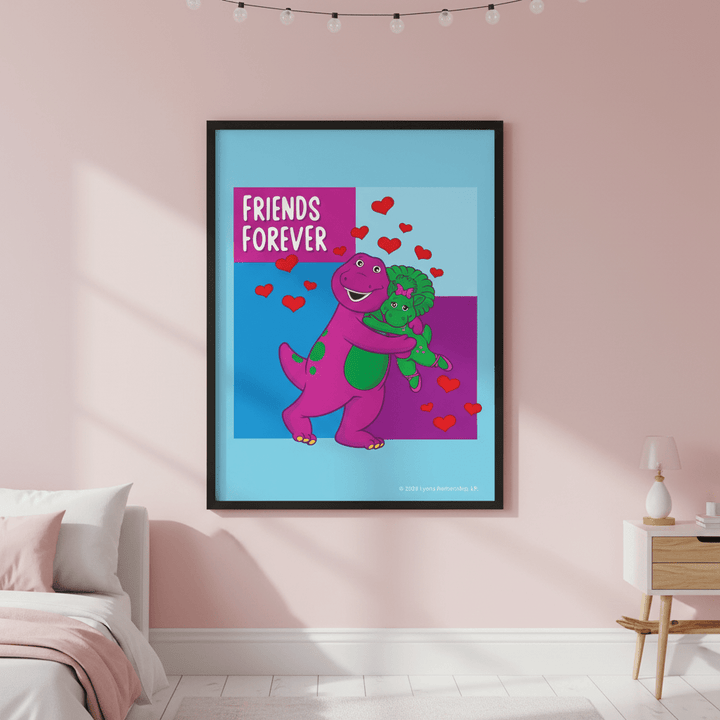 Barney Friends Forever Kids Bedroom Wall Art Print wall - art - picture - poster