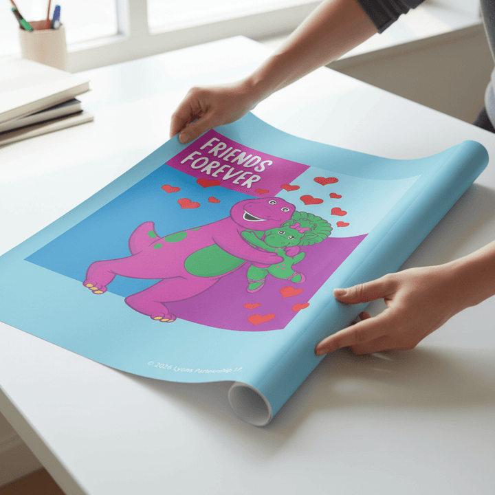 Barney Friends Forever Kids Bedroom Wall Art Print wall - art - picture - poster