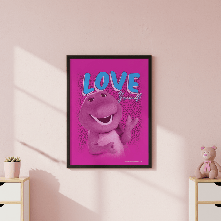 Barney Love Yourself Kids Wall Art Print wall - art - picture - poster