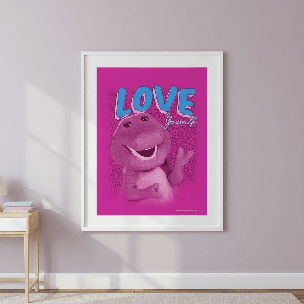 Barney Love Yourself Kids Wall Art Print wall - art - picture - poster