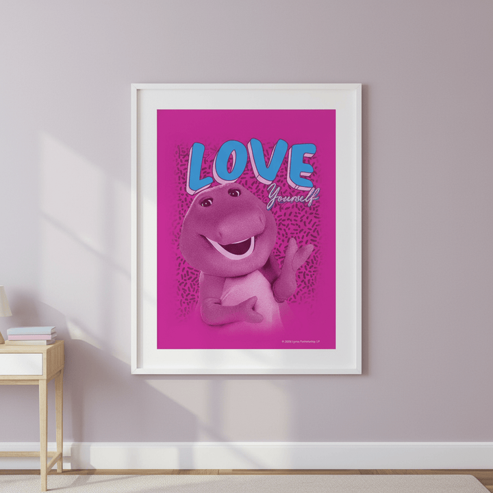 Barney Love Yourself Kids Wall Art Print wall - art - picture - poster