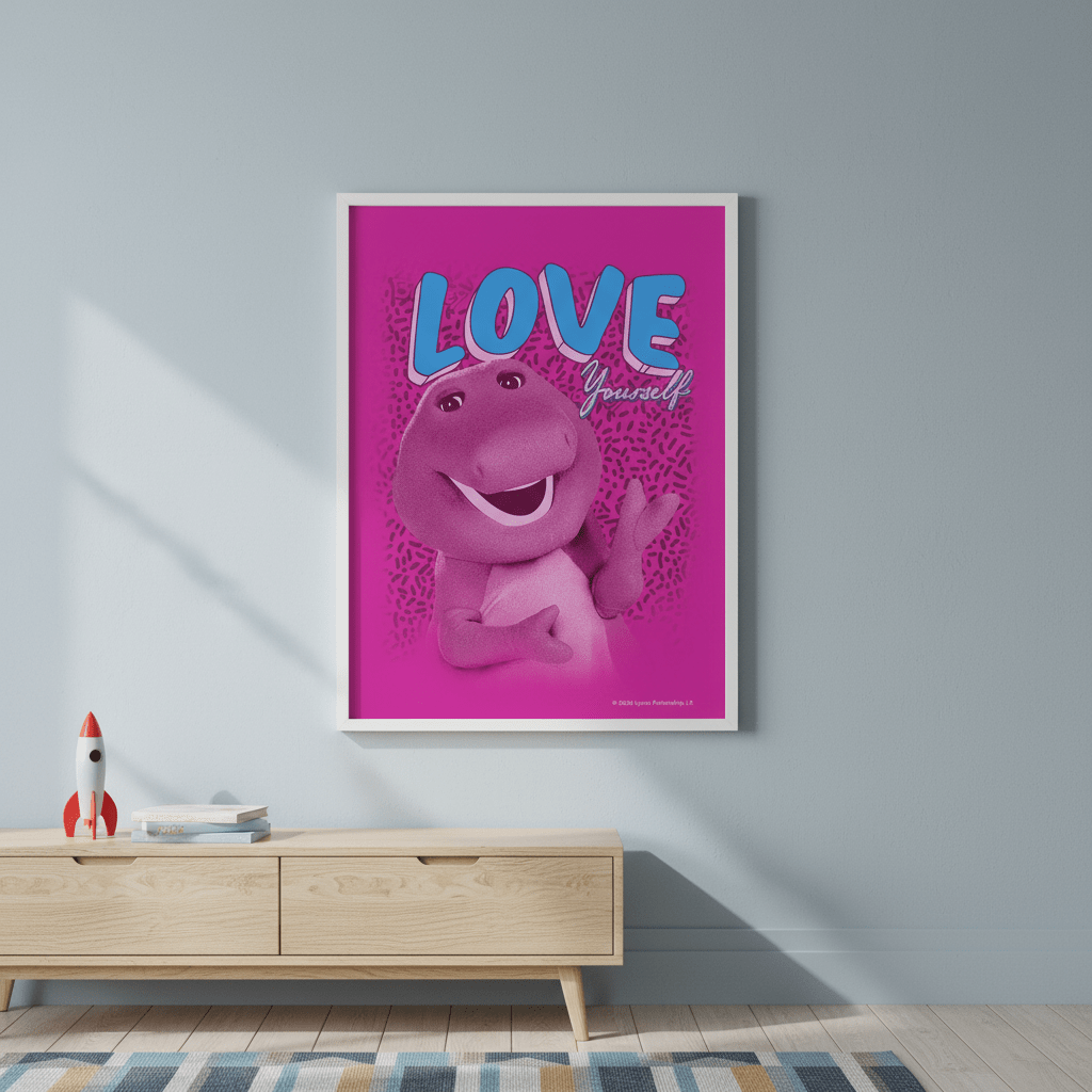 Barney Love Yourself Kids Wall Art Print wall - art - picture - poster