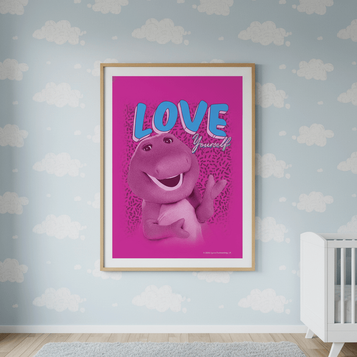 Barney Love Yourself Kids Wall Art Print wall - art - picture - poster