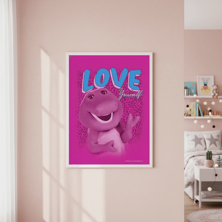 Barney Love Yourself Kids Wall Art Print wall - art - picture - poster