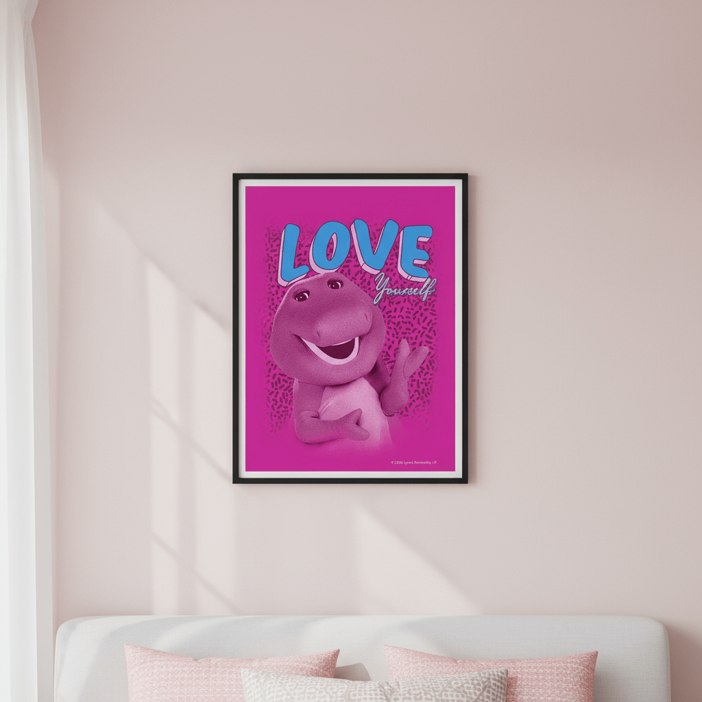 Barney Love Yourself Kids Wall Art Print wall - art - picture - poster