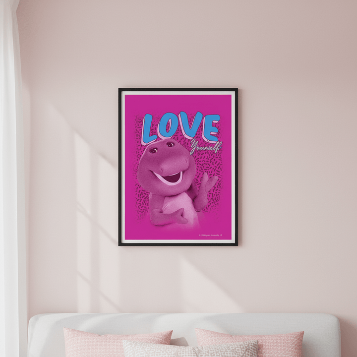 Barney Love Yourself Kids Wall Art Print wall - art - picture - poster