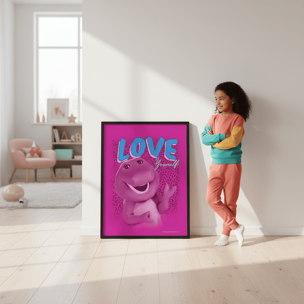 Barney Love Yourself Kids Wall Art Print