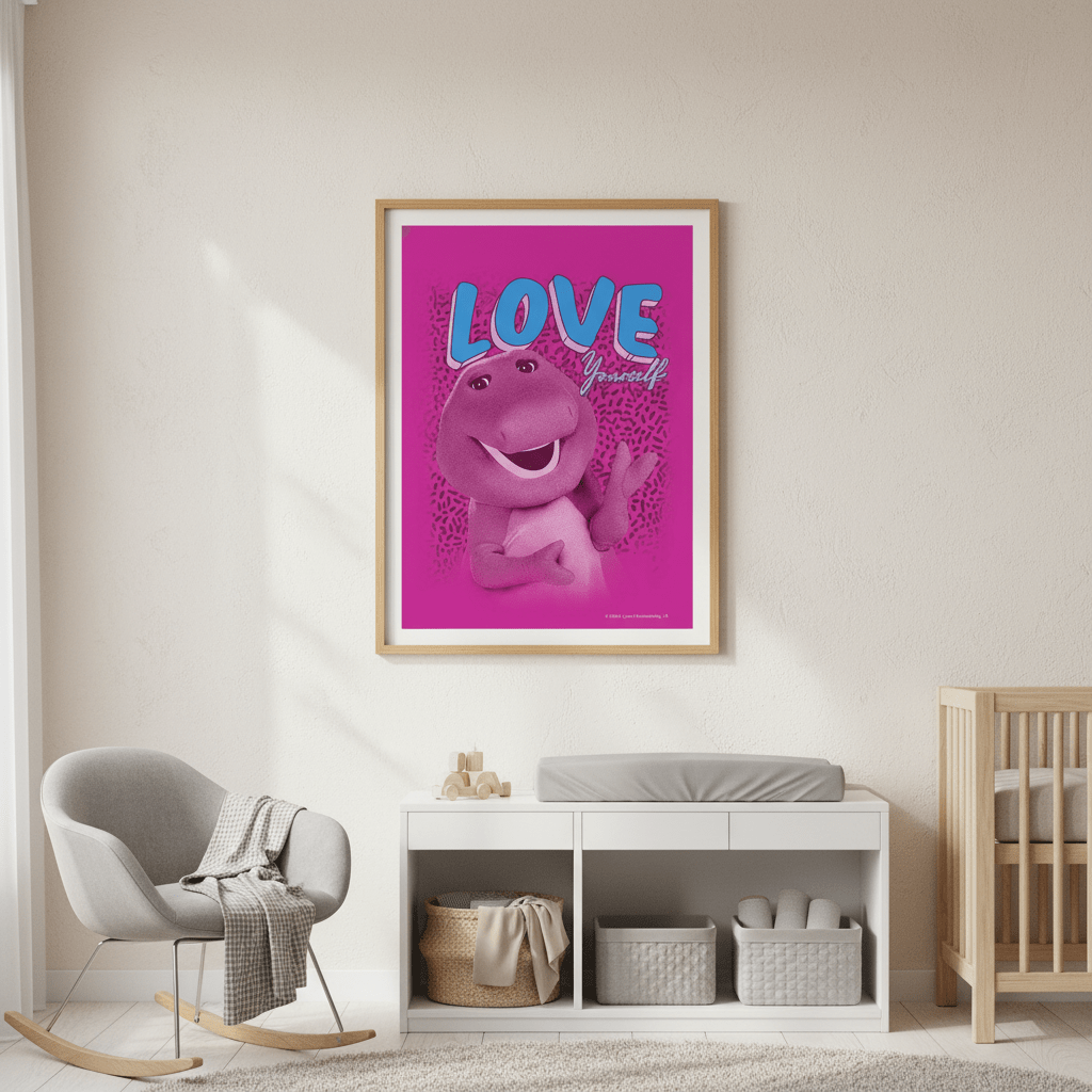 Barney Love Yourself Kids Wall Art Print wall - art - picture - poster