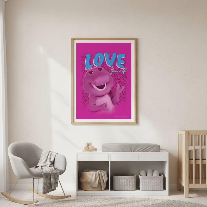 Barney Love Yourself Kids Wall Art Print wall - art - picture - poster