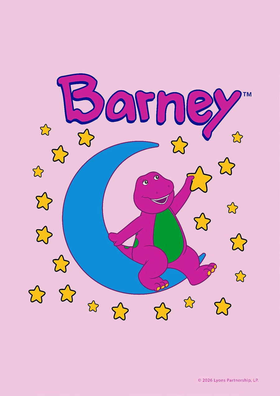 Barney Over the Moon Kids Bedroom Wall Art