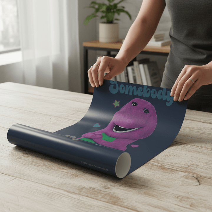 Barney Somebody Loves You Kids Bedroom Wall Art wall - art - picture - poster
