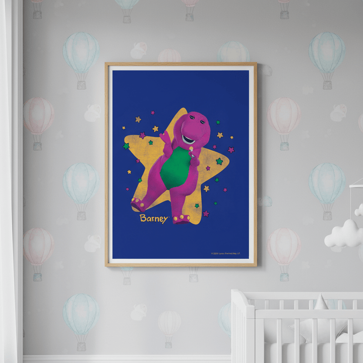 Barney Star Singer Wall Art Print wall - art - picture - poster