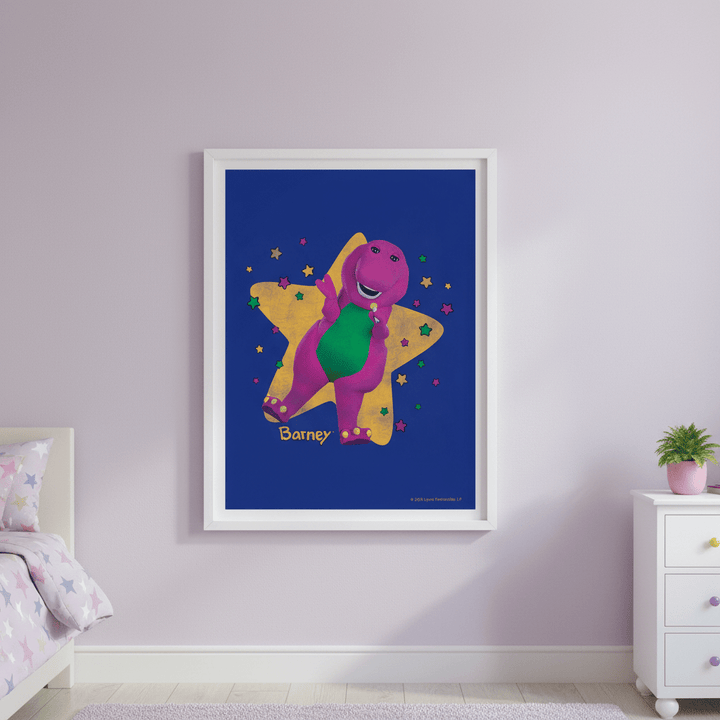 Barney Star Singer Wall Art Print wall - art - picture - poster