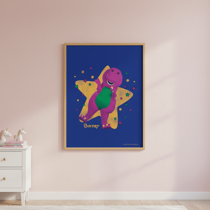 Barney Star Singer Wall Art Print wall - art - picture - poster
