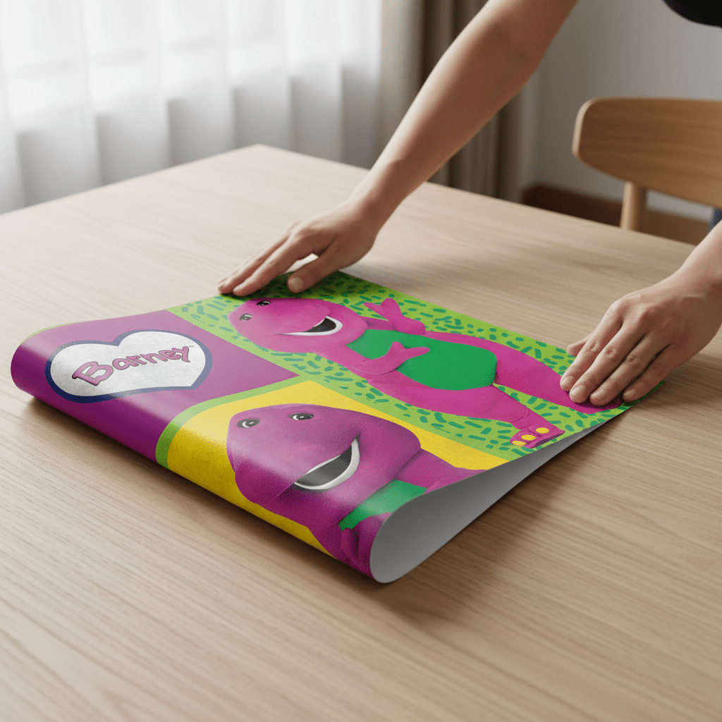 Barney Wall Art Print Kids Bedroom Decor wall - art - picture - poster