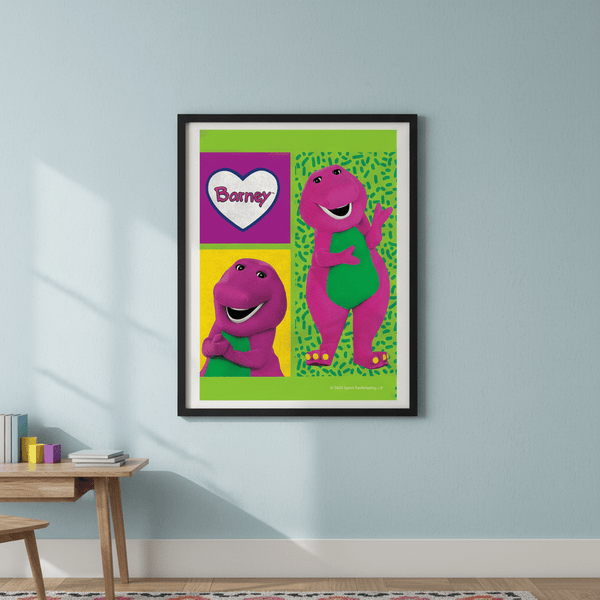 Barney Wall Art Print Kids Bedroom Decor