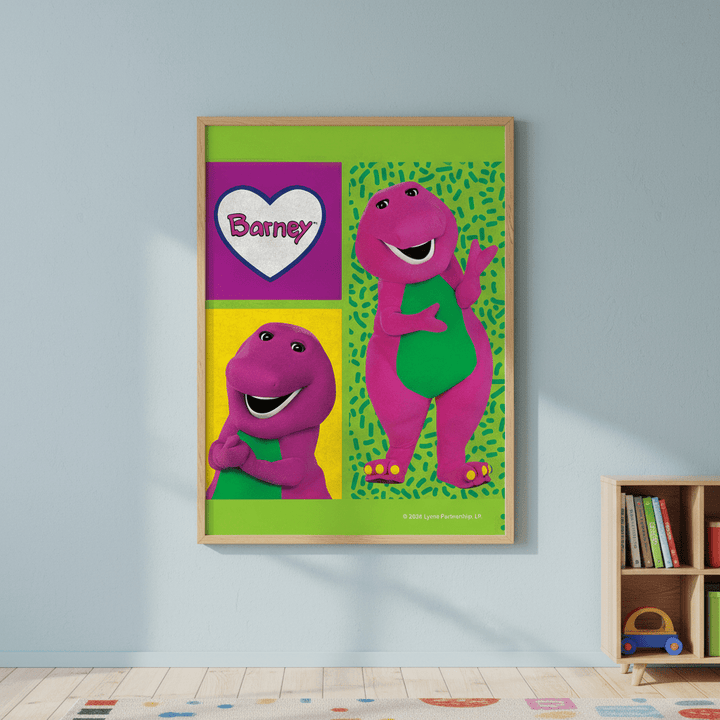 Barney Wall Art Print Kids Bedroom Decor wall - art - picture - poster