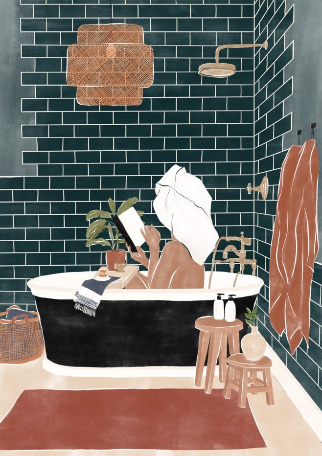 Bathroom Babe by Ivy Green Illustrations