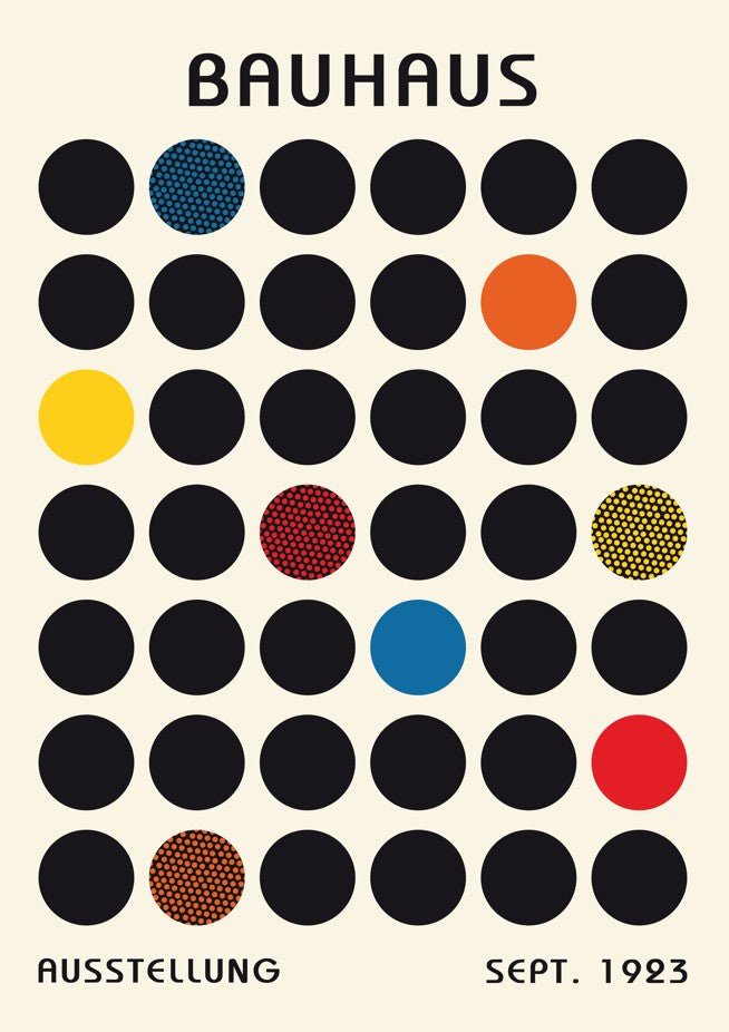 Bauhaus Circle Sequence 1923 wall Art bauhaus design poster frame
