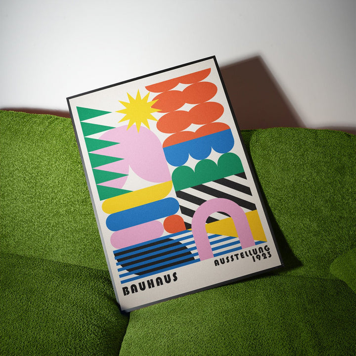 Bauhaus Coloured Prisms Wall Art wall - art - picture - poster