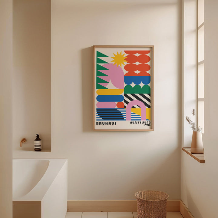 Bauhaus Coloured Prisms Wall Art wall - art - picture - poster
