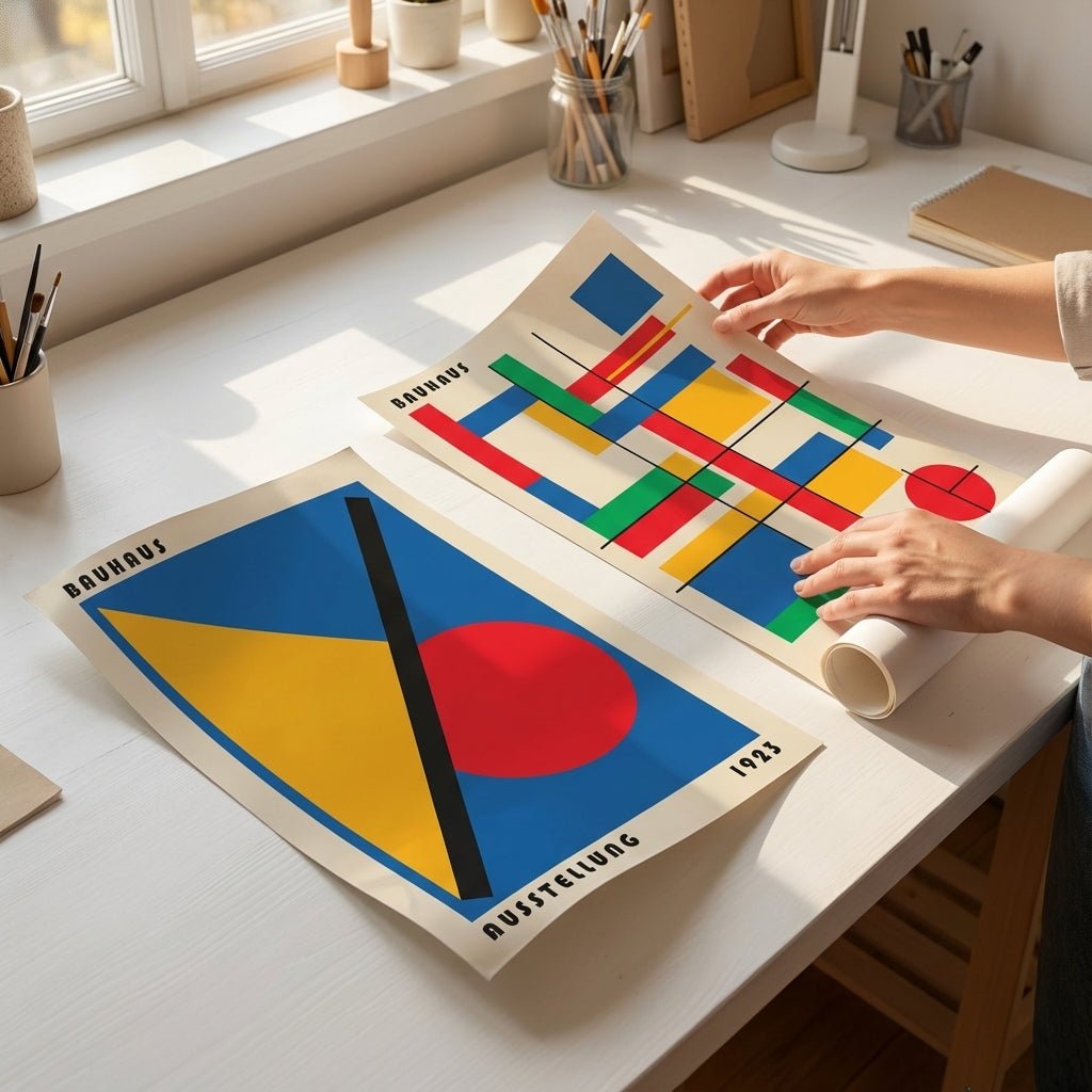 Bauhaus Grids Pair wall - art - picture - poster