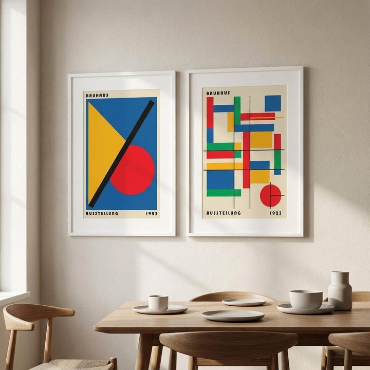 Bauhaus Grids Pair wall - art - picture - poster