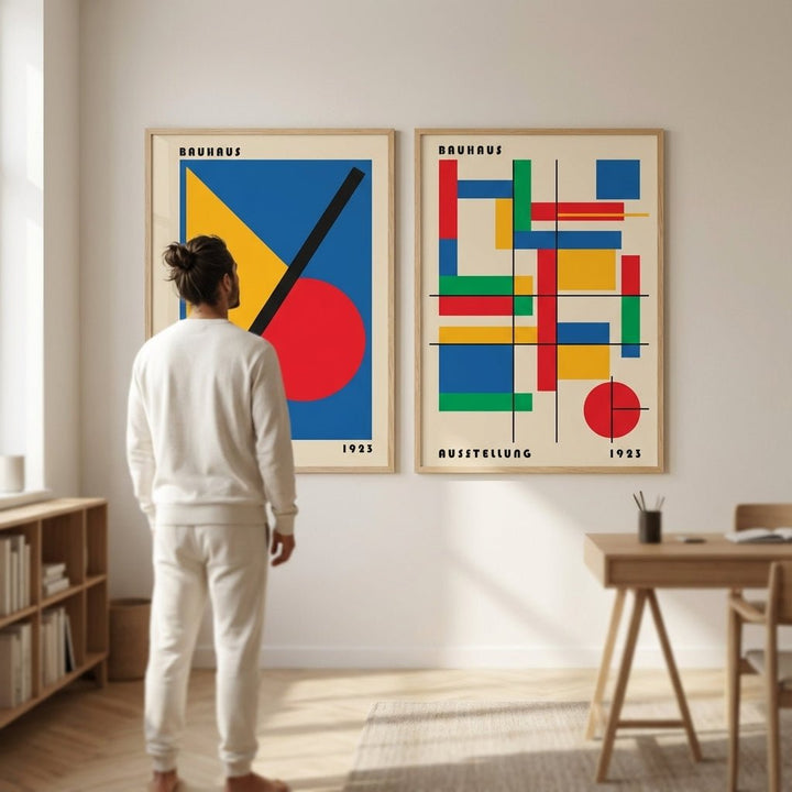 Bauhaus Grids Pair wall - art - picture - poster