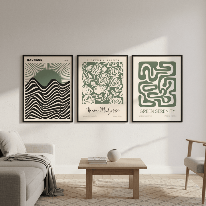 Bauhaus, Matisse Green Trio Wall Art wall - art - picture - poster