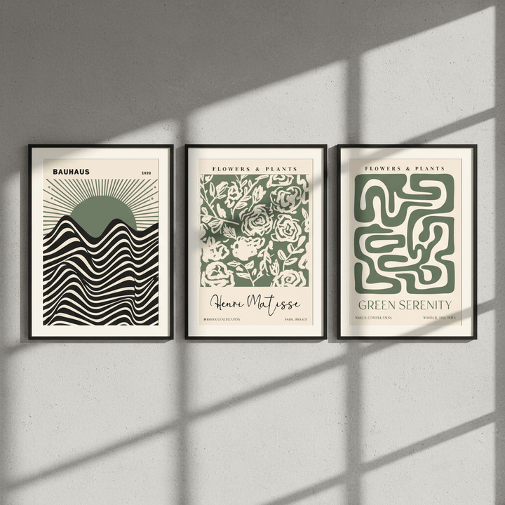 Bauhaus, Matisse Green Trio Wall Art wall - art - picture - poster