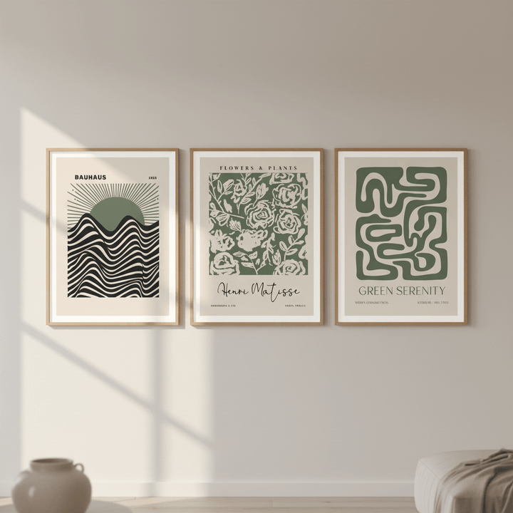 Bauhaus, Matisse Green Trio Wall Art wall - art - picture - poster