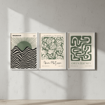 Bauhaus, Matisse Green Trio Wall Art wall - art - picture - poster