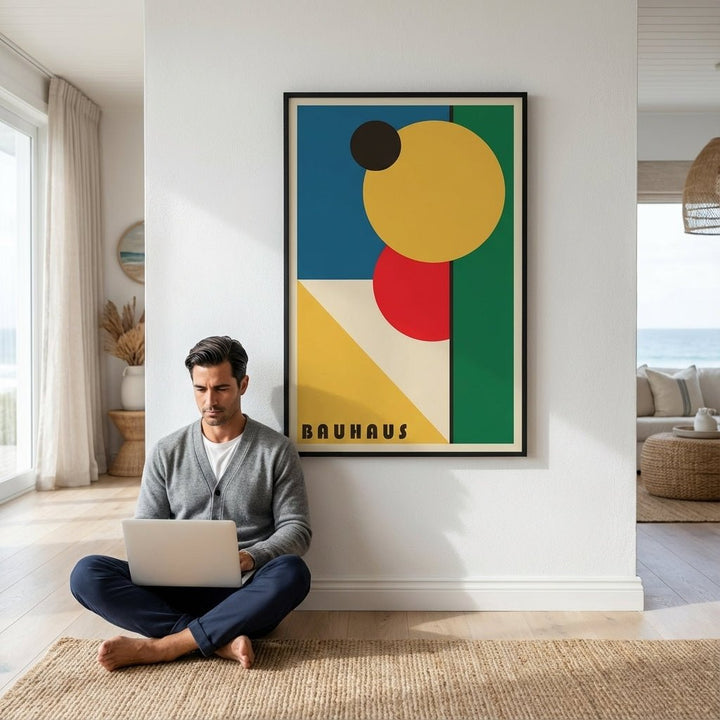 Bauhaus Orbit wall - art - picture - poster