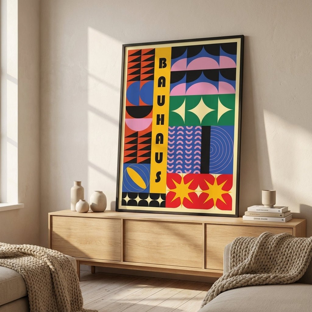 Bauhaus Spectrum of Shapes wall - art - picture - poster