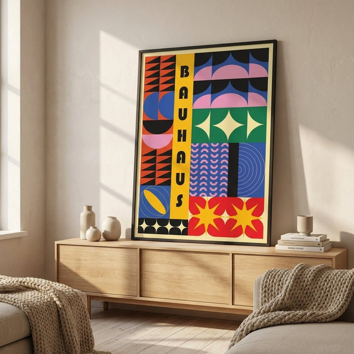 Bauhaus Spectrum of Shapes wall - art - picture - poster