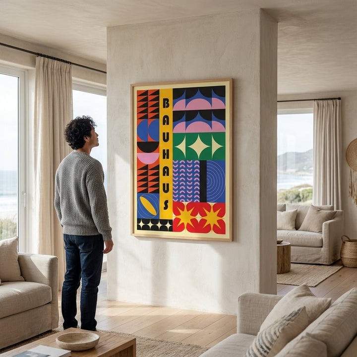 Bauhaus Spectrum of Shapes wall - art - picture - poster