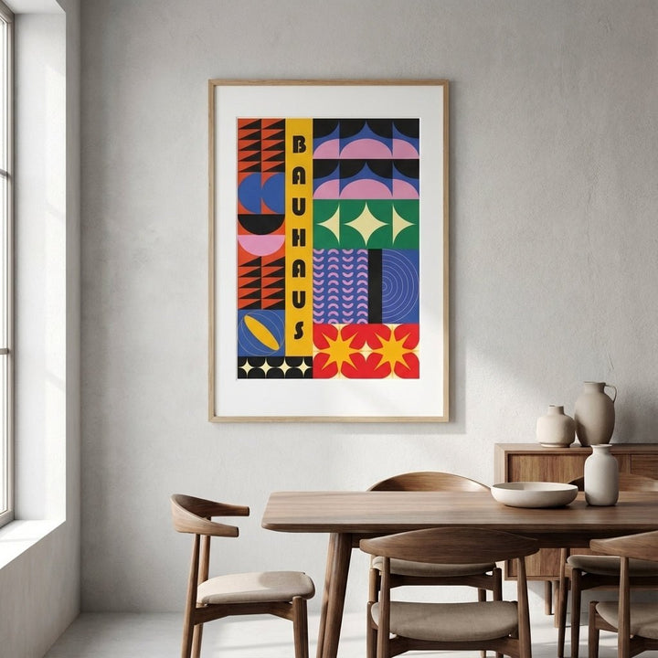Bauhaus Spectrum of Shapes wall - art - picture - poster