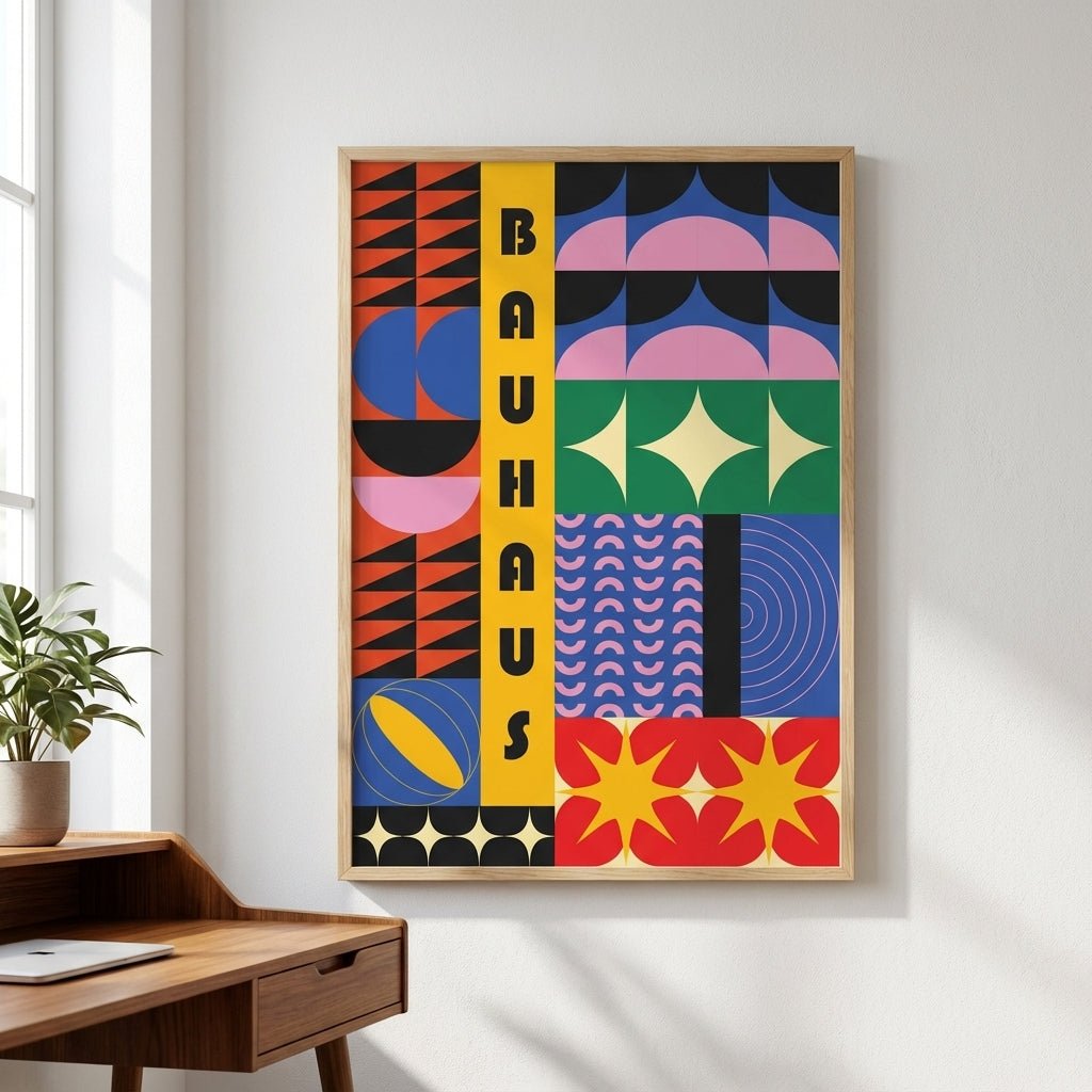 Bauhaus Spectrum of Shapes wall - art - picture - poster