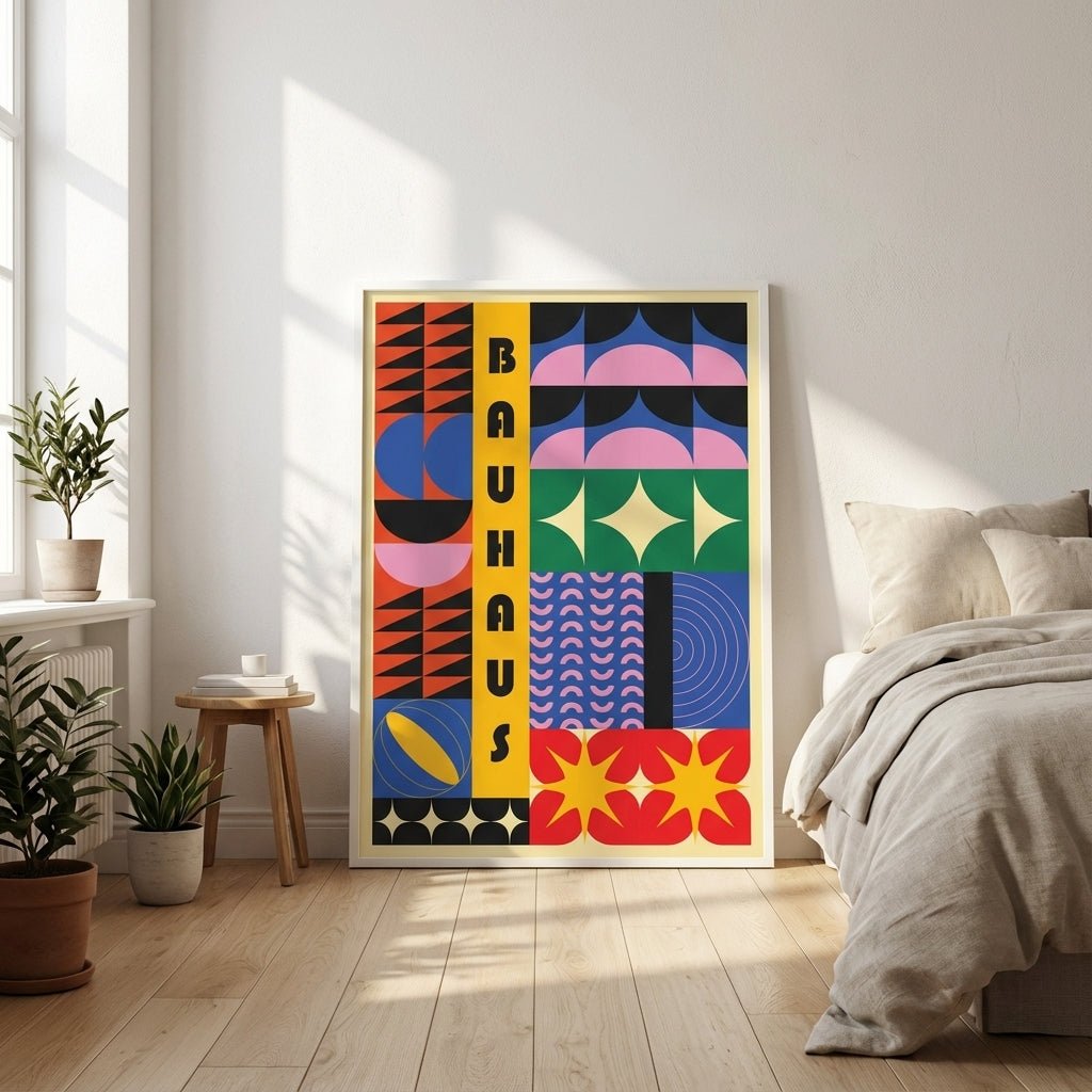 Bauhaus Spectrum of Shapes wall - art - picture - poster