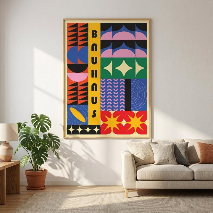 Bauhaus Spectrum of Shapes wall - art - picture - poster