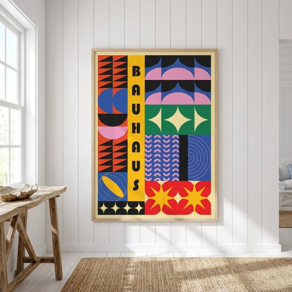 Bauhaus Spectrum of Shapes wall - art - picture - poster
