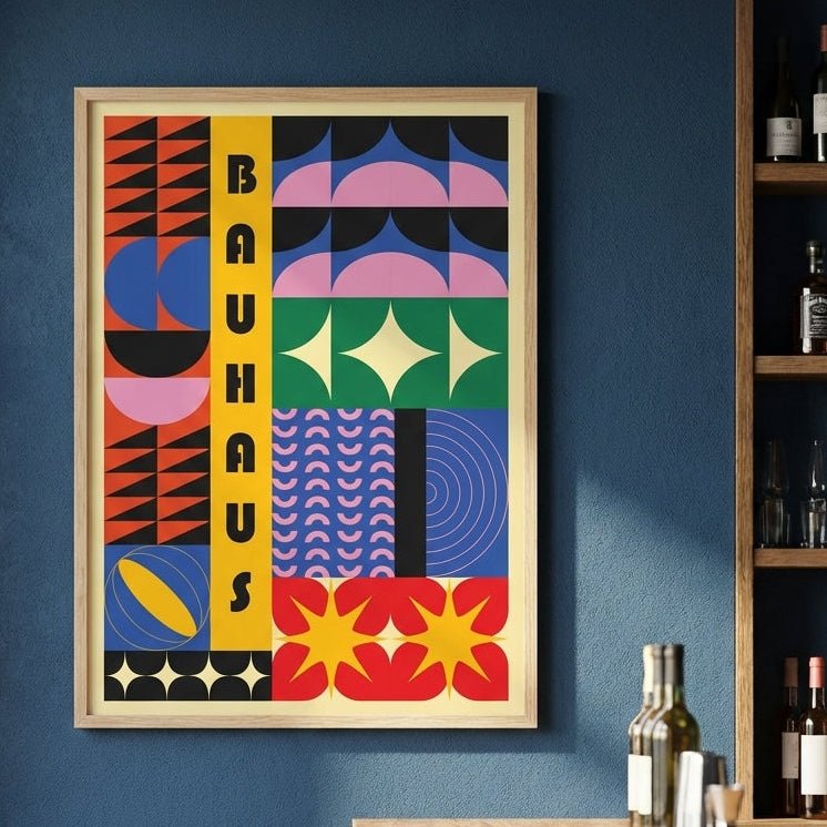 Bauhaus Spectrum of Shapes wall - art - picture - poster