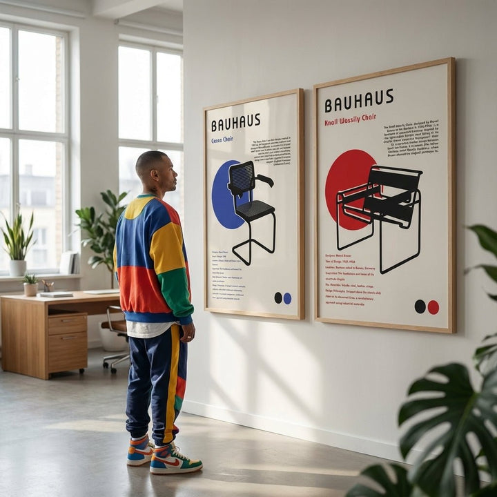 Bauhaus Study of Chairs Duo wall - art - picture - poster