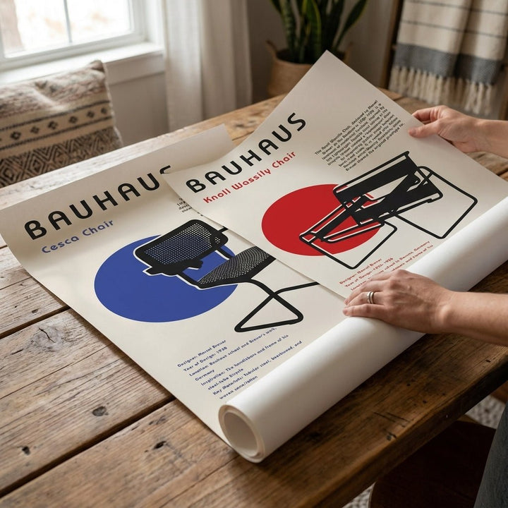 Bauhaus Study of Chairs Duo wall - art - picture - poster