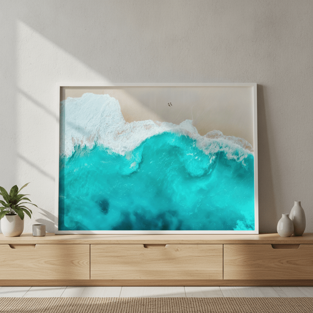 Beach Aerial Coastal Photography wall-art-picture-poster
