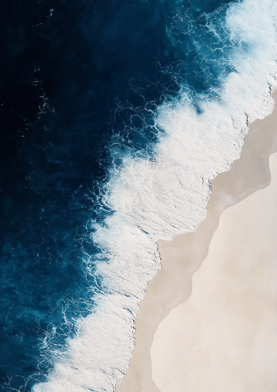 Beach Birds Eye View Artwork