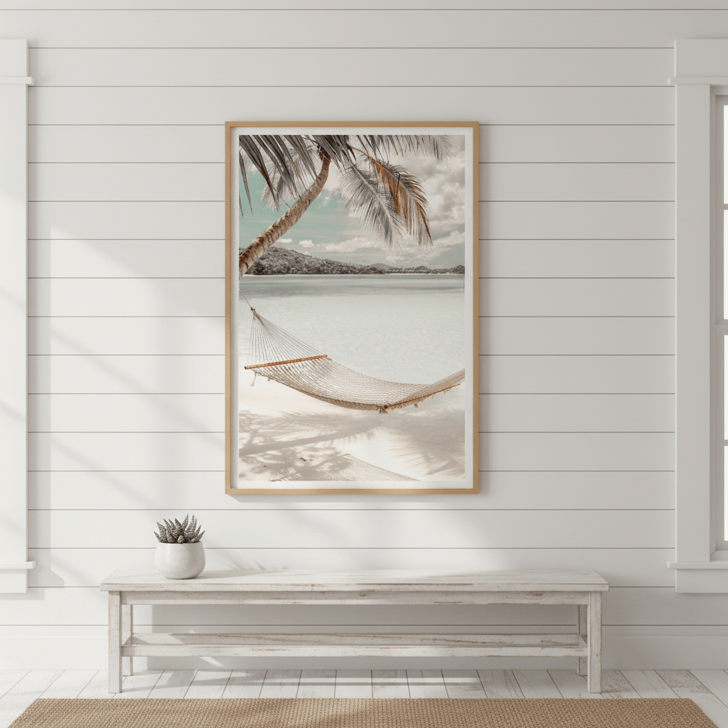 Beach Hammock Day Off Photography wall - art - picture - poster