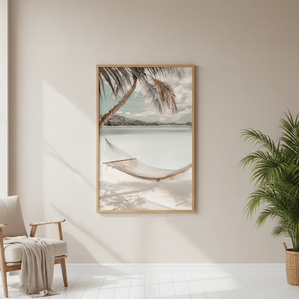 Beach Hammock Day Off Photography wall - art - picture - poster