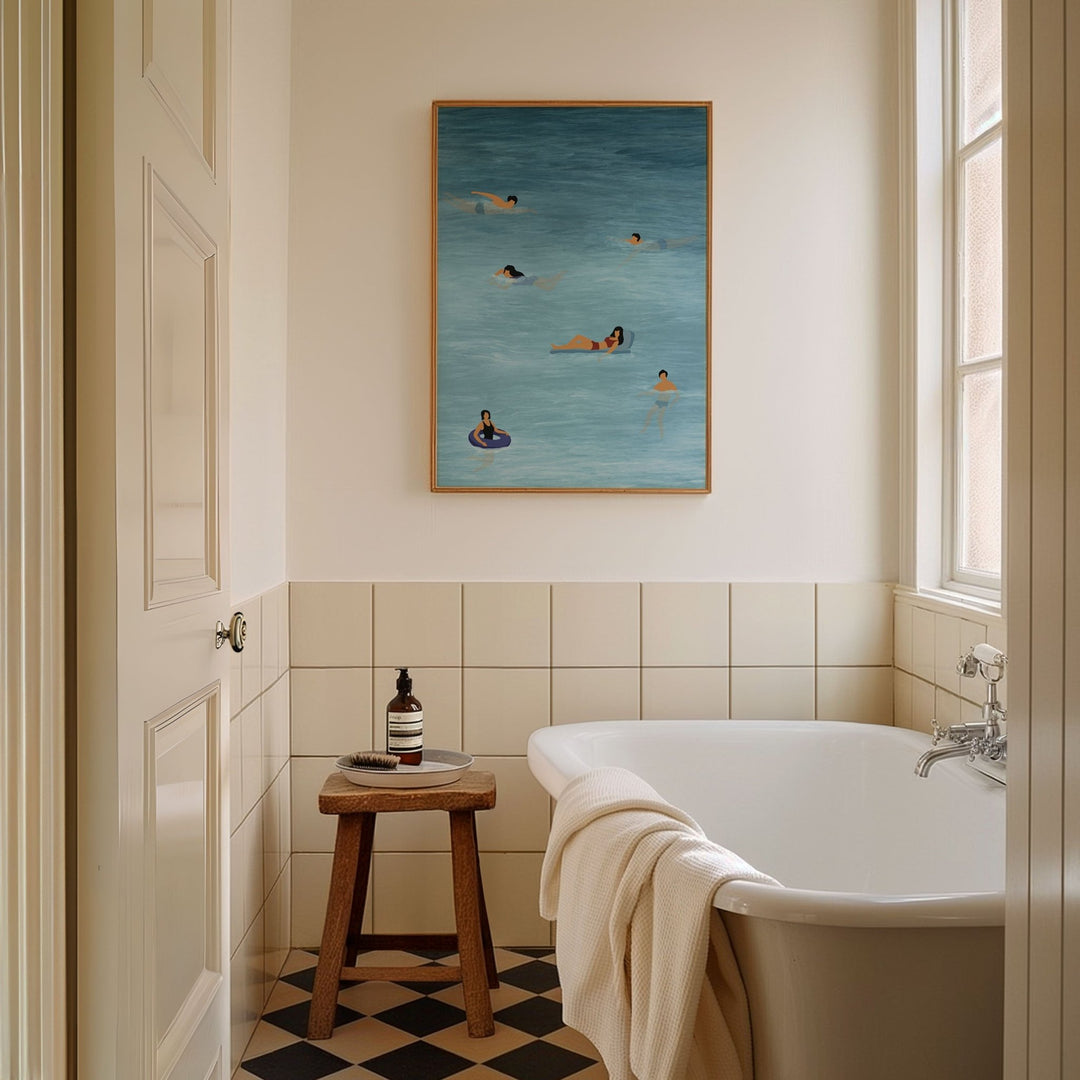 Beach Ocean Painting Bliss Wall Art wall - art - picture - poster