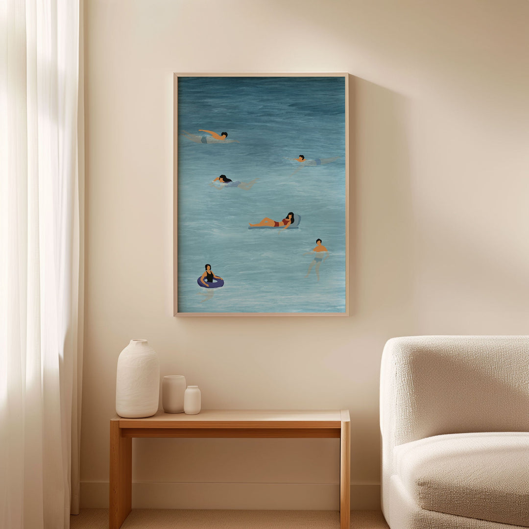 Beach Ocean Painting Bliss Wall Art wall - art - picture - poster